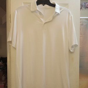 Zelos New White Short Sleeve Polo in Size M